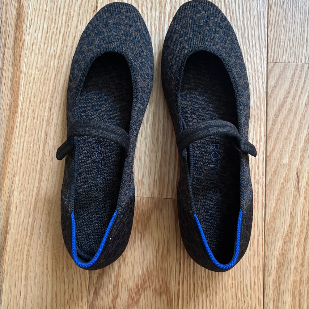 Rothy's Blue and Brown Flats Comfortable Loafers